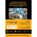 Charla taller sobre uso de inteligencia artificial, aplicada a elaboración de proyectos de leyes