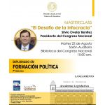 El Presidente del Congreso disertará sobre el desafío de la infocracia 